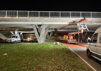 Overzicht betonreparatie viaduct